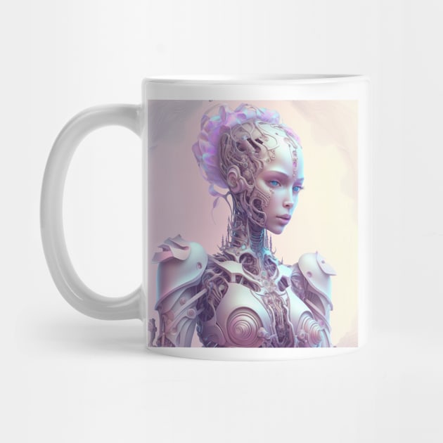 Portrait in Pastel Colors of A Fractal Robot by daniel4510